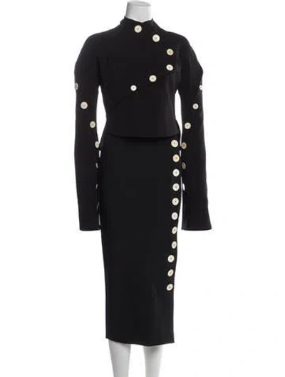 Pre-owned A.w.a.k.e. Skirt Set In Black