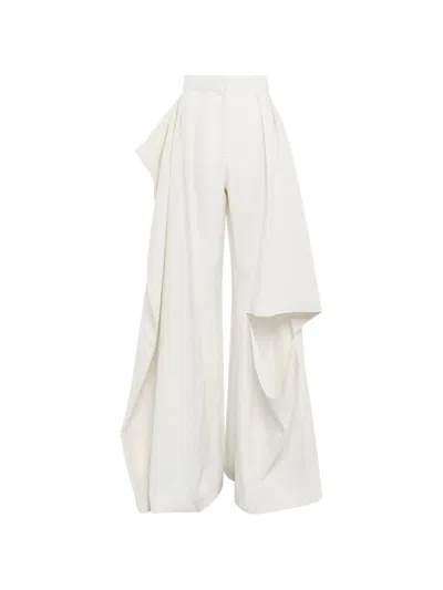 A.w.a.k.e. Slit-knee Draped Pants In Multi