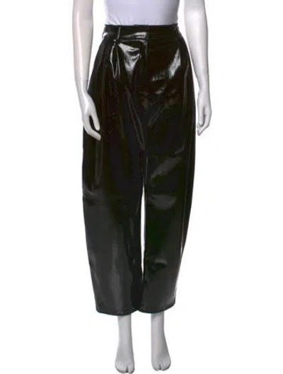 Pre-owned A.w.a.k.e. Straight Leg Pants In Black