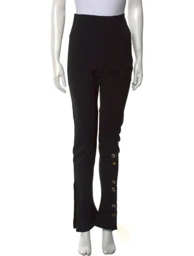 Pre-owned A.w.a.k.e. Straight Leg Pants In Black