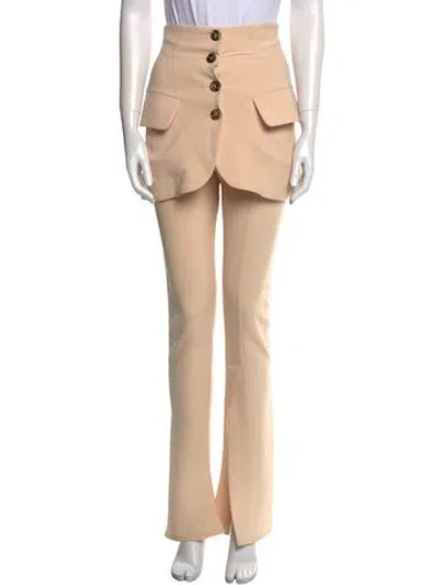 Pre-owned A.w.a.k.e. Straight Leg Pants In Neutral