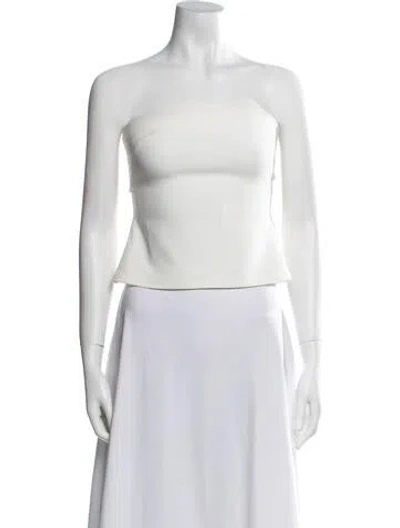 Pre-owned A.w.a.k.e. Strapless Crop Top In Multi