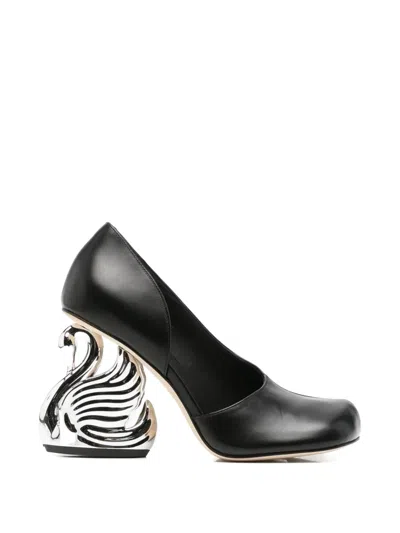 A.w.a.k.e. Swan-heel Pumps In Multi