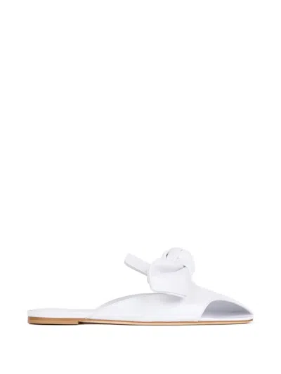A.w.a.k.e. Tim Bow-detail Open-toe Mules In Multi