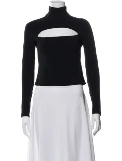 Pre-owned A.w.a.k.e. Turtleneck Long Sleeve Top In Black