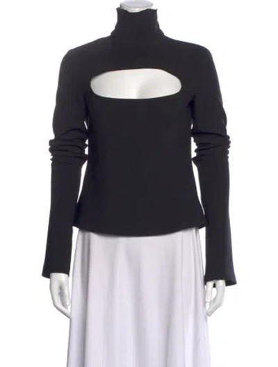 Pre-owned A.w.a.k.e. Turtleneck Long Sleeve Top In Black