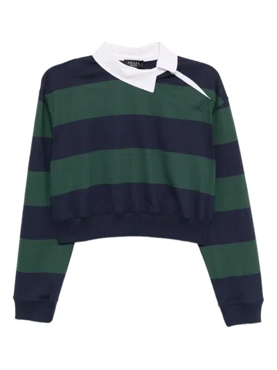 A.w.a.k.e. Twisted Collar Rugby Jersey In Multi