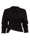 A.w.a.k.e. Twisted Long-sleeve Top In Black