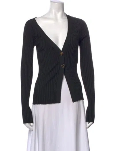 Pre-owned A.w.a.k.e. V-neck Sweater In Black