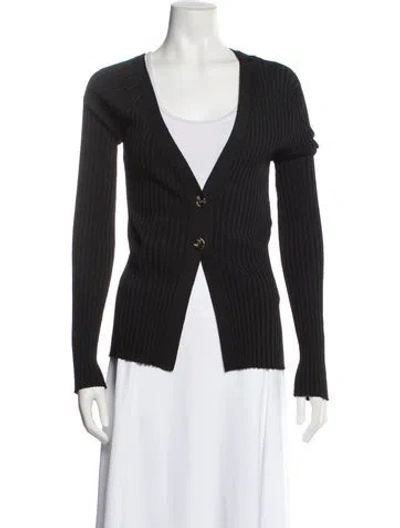 Pre-owned A.w.a.k.e. V-neck Sweater W/ Tags In Black