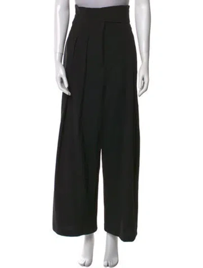 Pre-owned A.w.a.k.e. Wide Leg Pants In Black