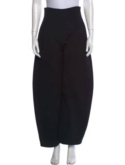 Pre-owned A.w.a.k.e. Wide Leg Pants In Black