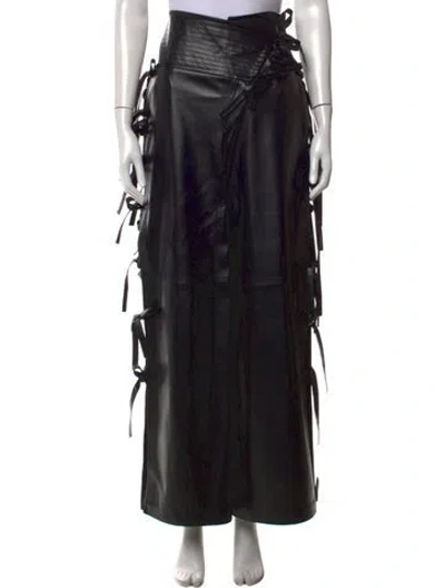 Pre-owned A.w.a.k.e. Wide Leg Pants In Black