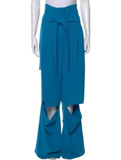 Pre-owned A.w.a.k.e. Wide Leg Pants In Blue