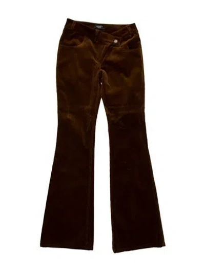 Pre-owned A.w.a.k.e. Wide Leg Pants In Brown