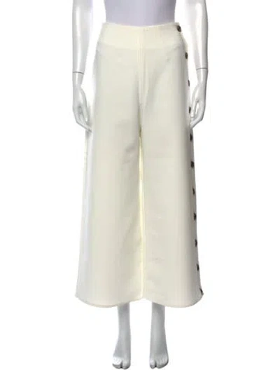 Pre-owned A.w.a.k.e. Wide Leg Pants In Neutrals