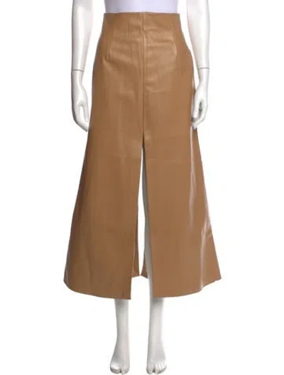 Pre-owned A.w.a.k.e. Wide Leg Pants In Neutrals