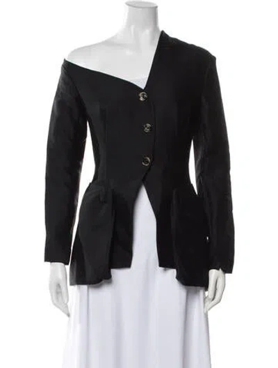 Pre-owned A.w.a.k.e. Wool Blazer In Black