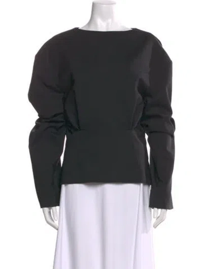 Pre-owned A.w.a.k.e. Wool Long Sleeve Top In Multi