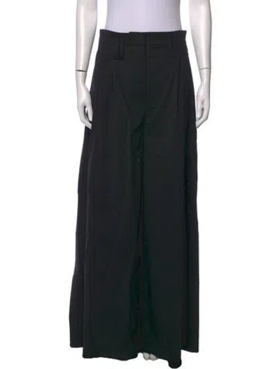 Pre-owned A.w.a.k.e. Wool Wide Leg Pants W/ Tags In Black