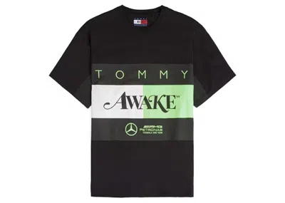 Pre-owned Awake X Tommy X Mercedesamg F1 Flag Tee Shirt In Black