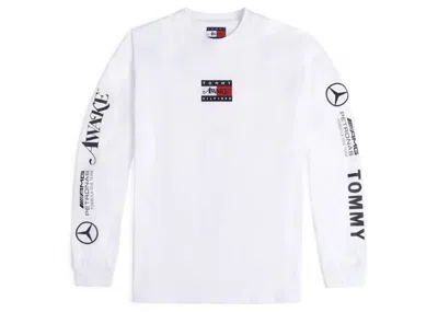 Pre-owned Awake X Tommy X Mercedesamg F1 Long Sleeve Tee Shirt In White