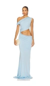 Awave Studio Shoulder And Waist Long Dress
