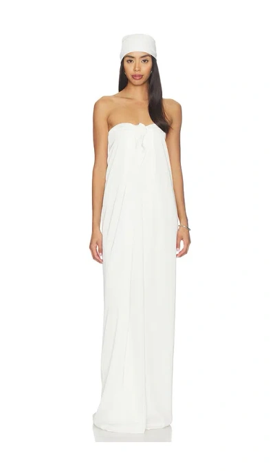Awave Studio Strapless Maxi Dress In White