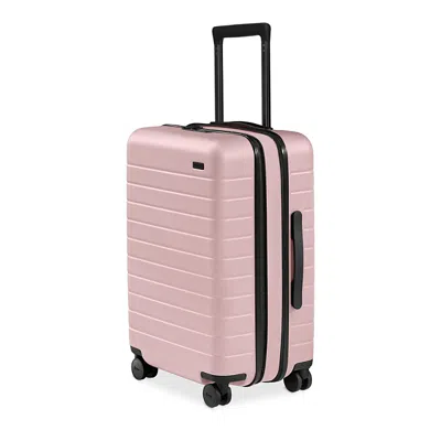 Away 23 Bigger Carry On Flex Luggage In Blush Pink