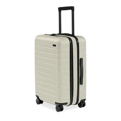 Away 23 Bigger Carry On Flex Luggage In Salt White