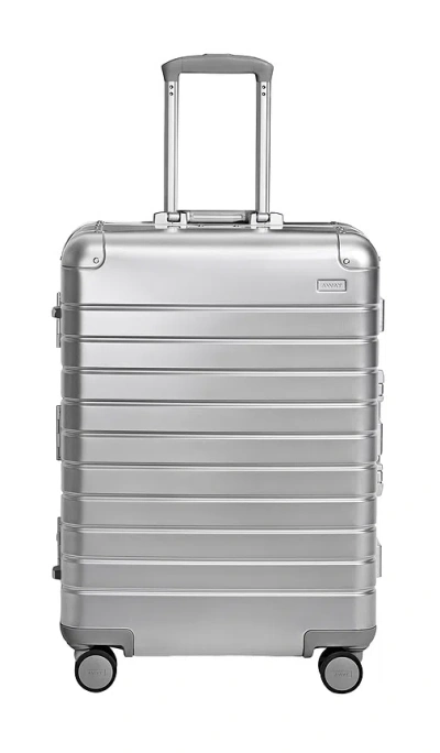 Away Aluminum Medium Checked In Silver
