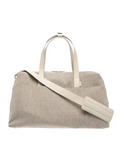 Pre-owned Away Canvas Evening Bag In Neutral