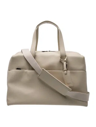 Pre-owned Away Leather Top Handle Bag In Neutrals