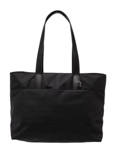 Pre-owned Away Leather Tote In Black