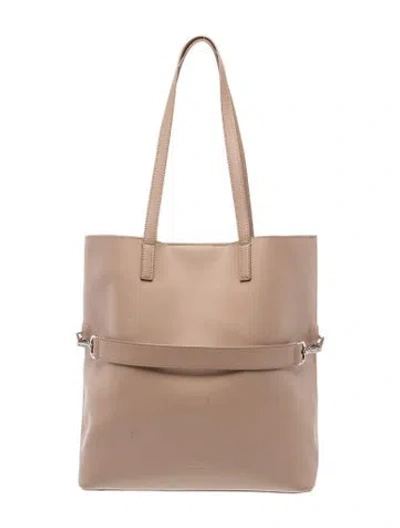 Pre-owned Away Leather Tote In Neutral