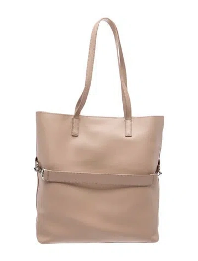 Pre-owned Away Leather Tote In Neutrals