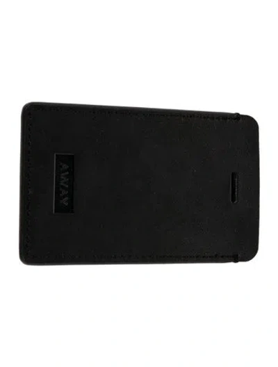 Pre-owned Away Luggage Tag In Black