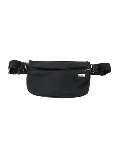 Pre-owned Away Nylon Belt Bag In Black