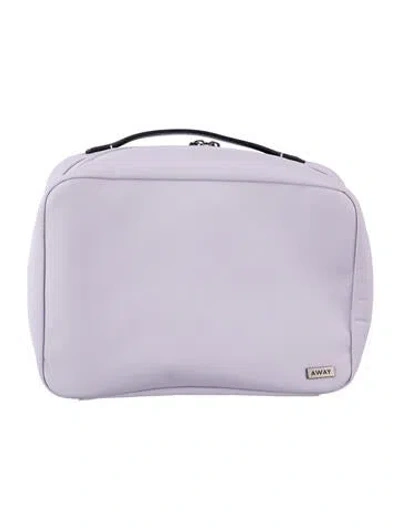 Pre-owned Away Nylon Lilac Cosmetic Bag In Purple