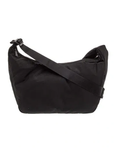 Pre-owned Away Nylon Messenger Bag In Black