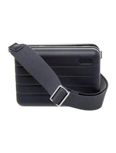 Pre-owned Away Nylon Messenger Bag In Blue