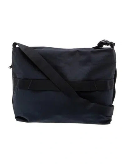 Pre-owned Away Nylon Messenger Bag In Blue