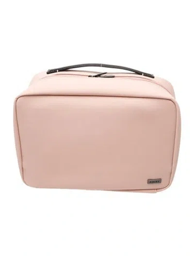 Pre-owned Away Nylon Top Handle Bag In Pink