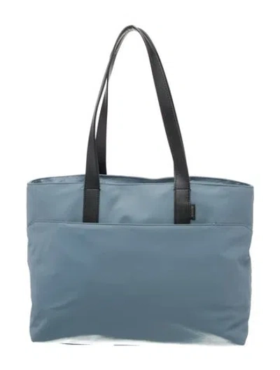 Pre-owned Away Nylon Tote In Blue