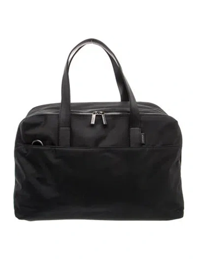 Pre-owned Away Nylon Weekender Bag In Black