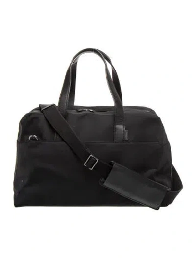 Pre-owned Away Nylon Weekender Bag In Black