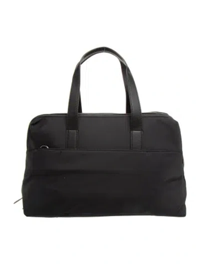 Pre-owned Away Nylon Weekender Bag In Black