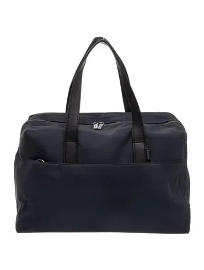 Pre-owned Away Nylon Weekender Bag In Black
