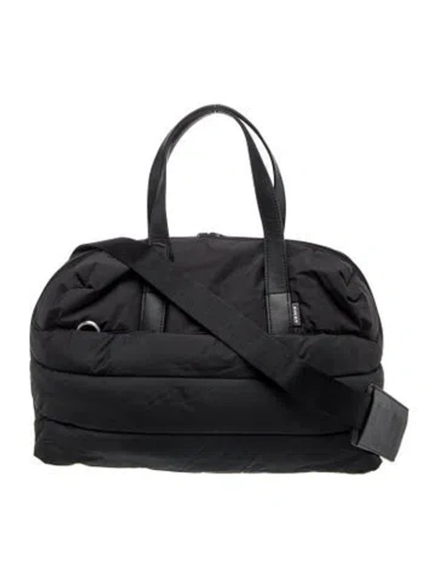Pre-owned Away Nylon Weekender Bag In Black