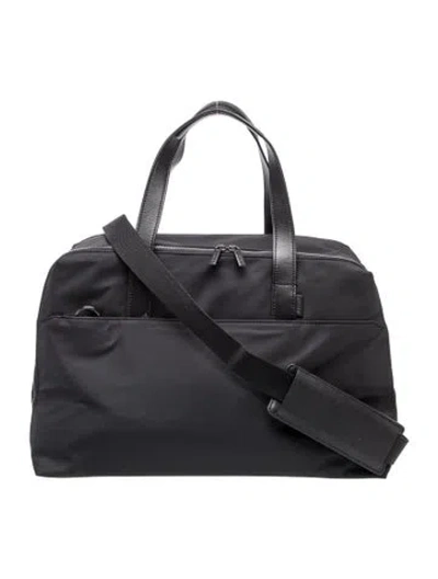 Pre-owned Away Nylon Weekender Bag In Black